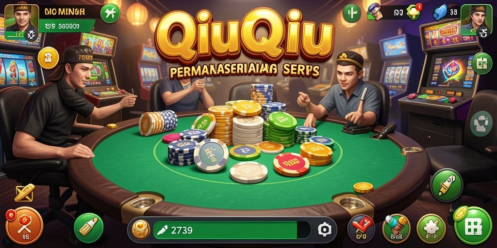 Tampilan permainan QiuQiu yang menarik dan kompetitif.