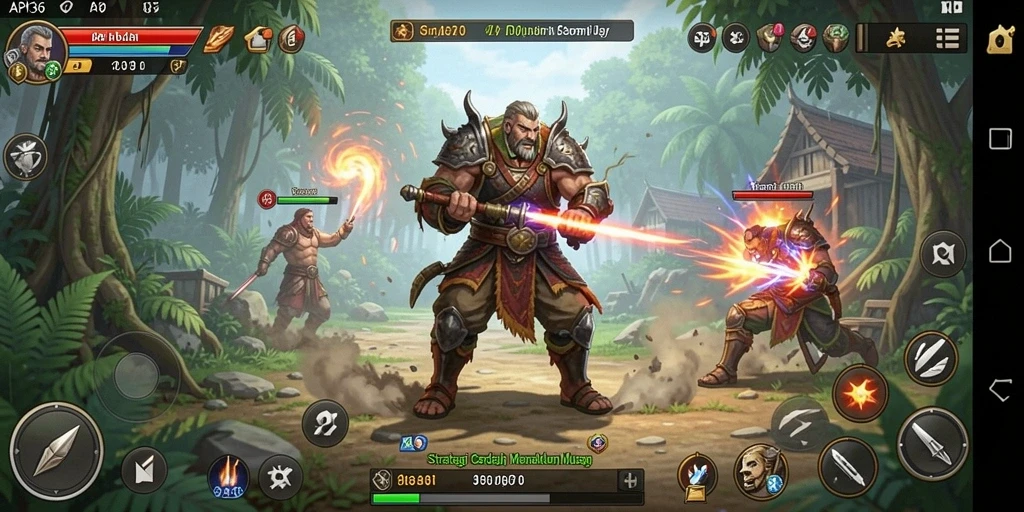 Tangkapan layar gameplay API36 menunjukkan strategi yang mendebarkan.