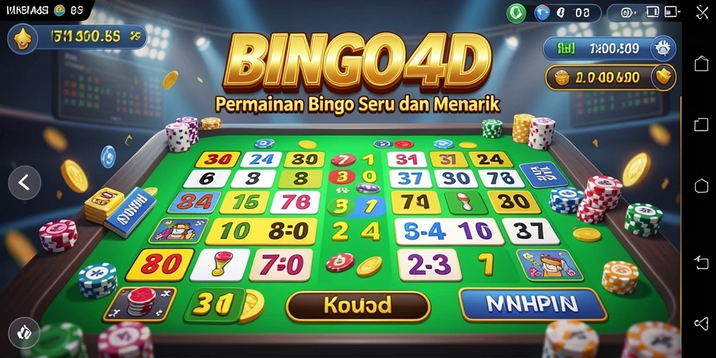 Tampilan gameplay seru di BINGO4D dengan pemain bersaing.