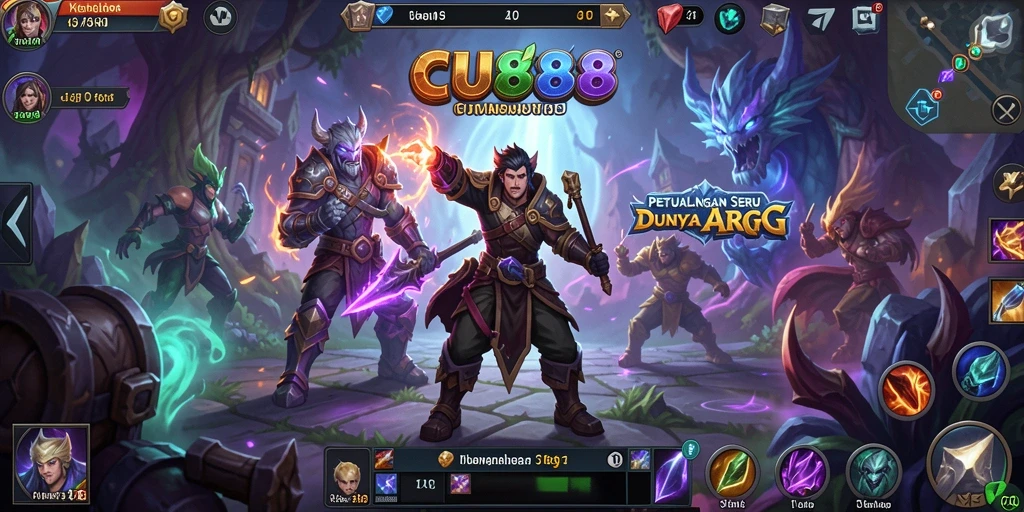 Tangkapan layar dari gameplay CU888 menampilkan aksi pertarungan yang epik.