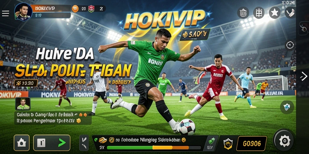 Tampilan aksi gameplay menegangkan dalam HOKIVIP.