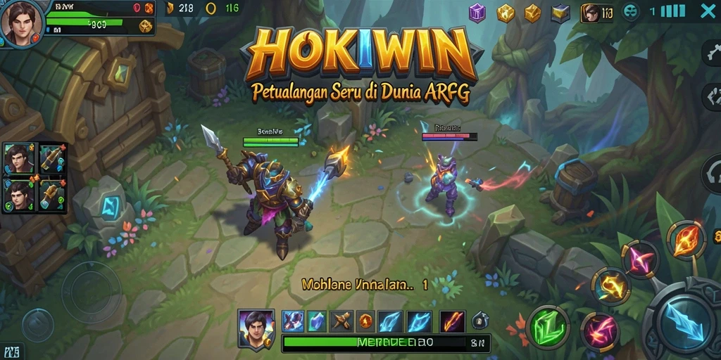 Tampilan menarik dari gameplay HOKIWIN yang menantang.