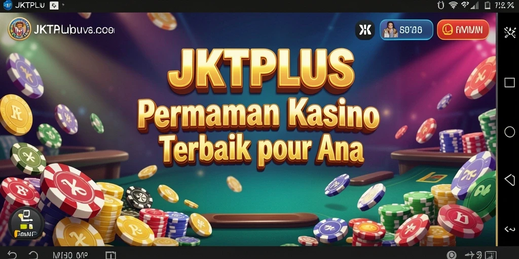 Tampilan utama JKTPLUS menunjukkan gameplay kasino yang seru.