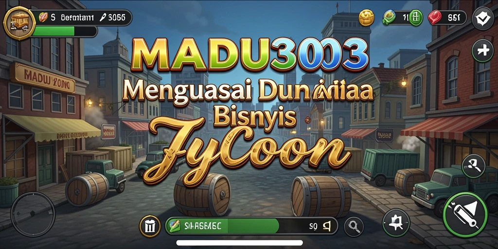 Tangkapan layar utama MADU303 menampilkan gameplay Tycoon yang mendebarkan.