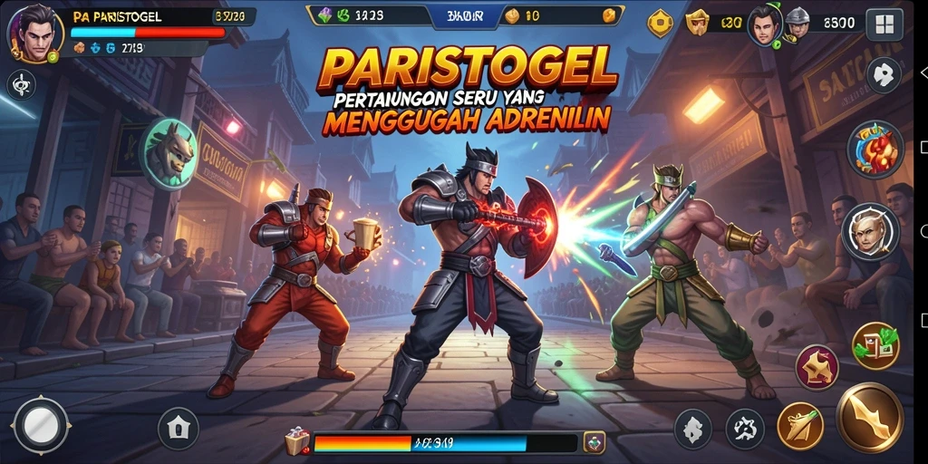 Screenshot seru menunjukkan aksi pertarungan di PARISTOGEL.