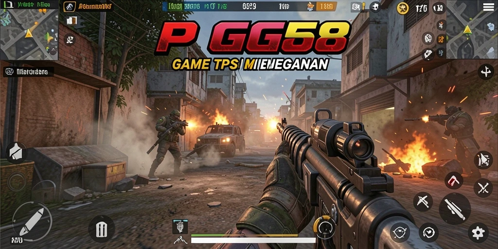 Tampilan gameplay PGG68 dengan aksi tembak-menembak seru.