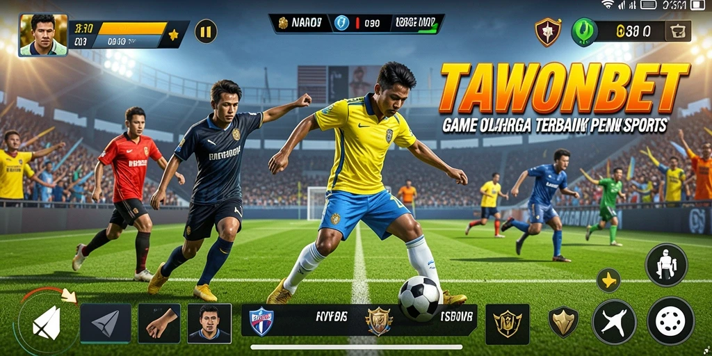 Gameplay TAWONBET yang mendebarkan dalam pertandingan olahraga.