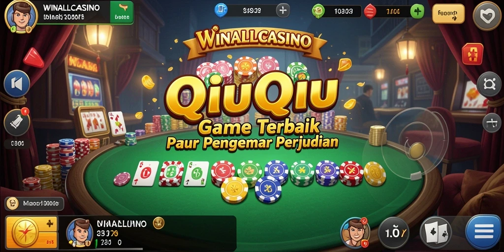 Screenshot gameplay QiuQiu di <strong>WINALLCASINO</strong> yang menarik dan menegangkan.