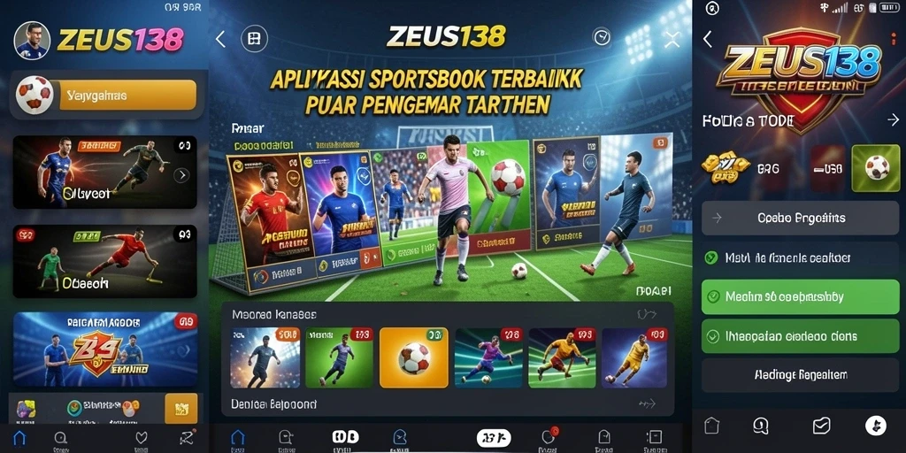Tampilan gameplay ZEUS138 yang menampilkan berbagai pilihan taruhan olahraga.