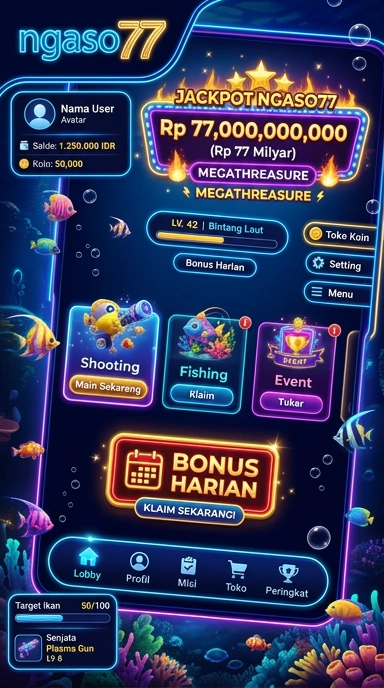 Screenshot dari pengunduhan aplikasi terbaru di ngaso77.